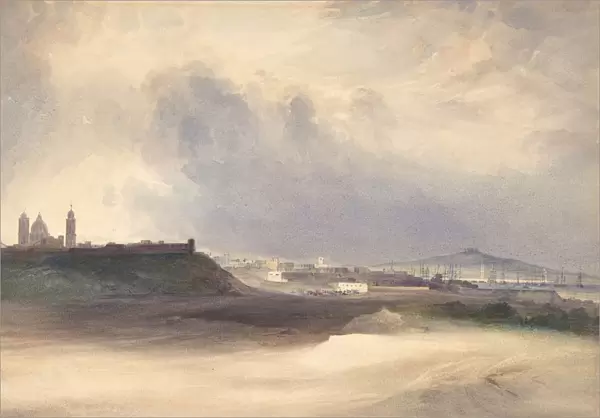 Approach to Montevideo, Uruguay, 1832. Creator: Conrad Martens