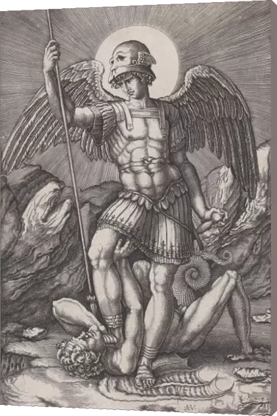 Saint Michael, ca. 1514-16. Creator: Agostino Veneziano