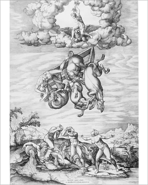 The Fall of Phaeton, 1540-66. 1540-66. Creator: Nicolas Beatrizet