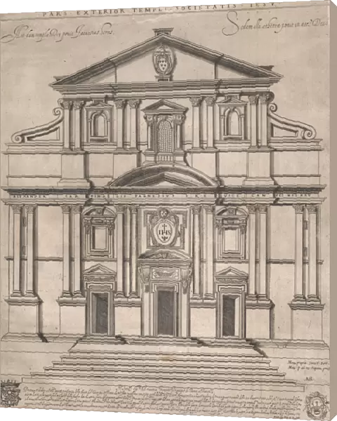 The Gesu, Rome, from the Speculum Romanae Magnificentiae:, 1589. 1589. Creator: Giovanni Ambrogio Brambilla