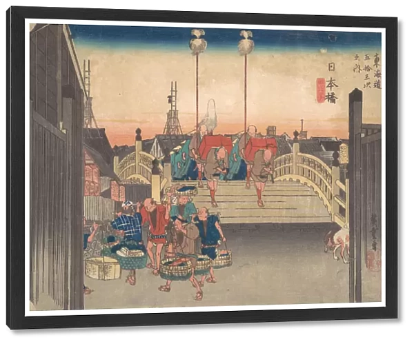 Stations One: Morning View of Nihonbashi, ca. 1833-34. ca. 1833-34. Creator: Ando Hiroshige
