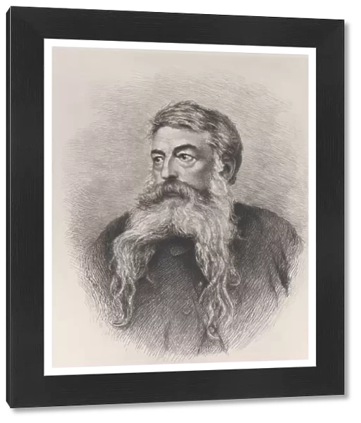 Portrait of I. L. Ernst Meissonier, 1884. Creator: Charles Courtry