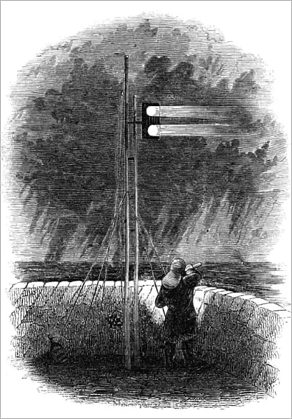 Indian Mail signals, at Folkestone, 1844. Creator: Unknown