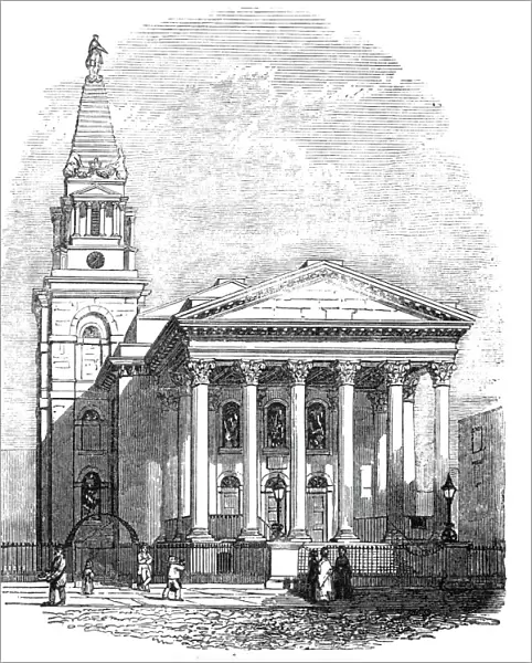 St George's, Bloomsbury, 1844. Creator: Unknown
