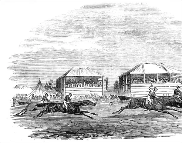 Croxton Park track - the race, 1844. Creator: Unknown