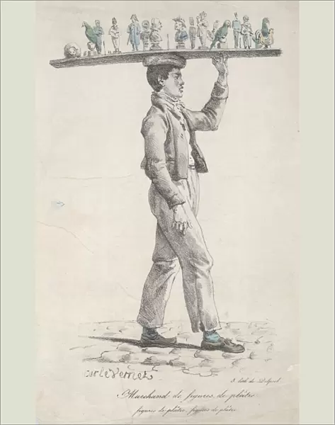 Merchant of Plaster Figures, ca. 1822. Creator: Carle Vernet