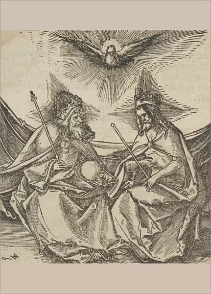 The Holy Trinity, from Hymmelwagen auff dem, wer wol lebt... 1517