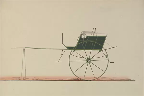 Design for Whitechapel Cart, 1850-74. Creator: Unknown
