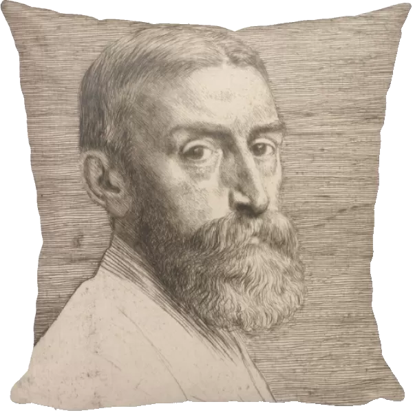 Portrait of Sir Edward John Poynter, 1877. Creator: Alphonse Legros