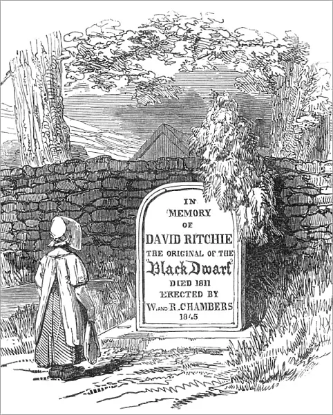 Grave of the Black Dwarf, 1845. Creator: Unknown