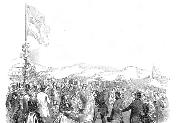 The Earl of Bandon cutting the first turf for the Cork and Bandon Railway, 1845