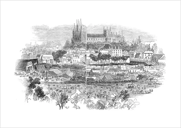 Peterborough Bridge Fair, 1844. Creator: Unknown