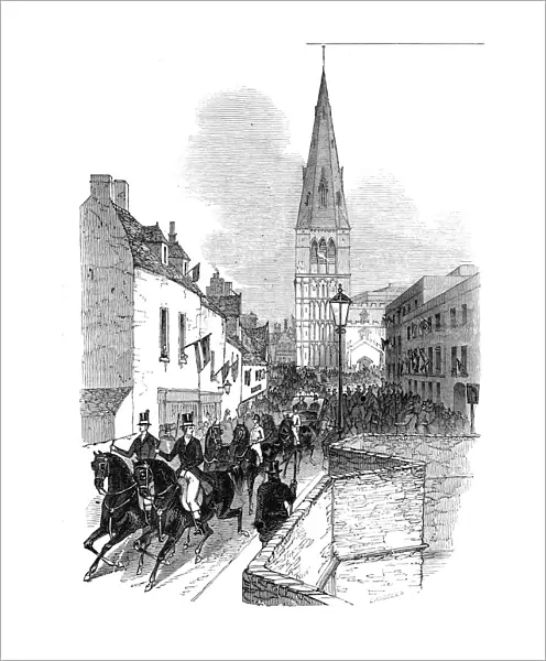 The procession, St. Marys Hill, Stamford, 1844. Creator: Unknown