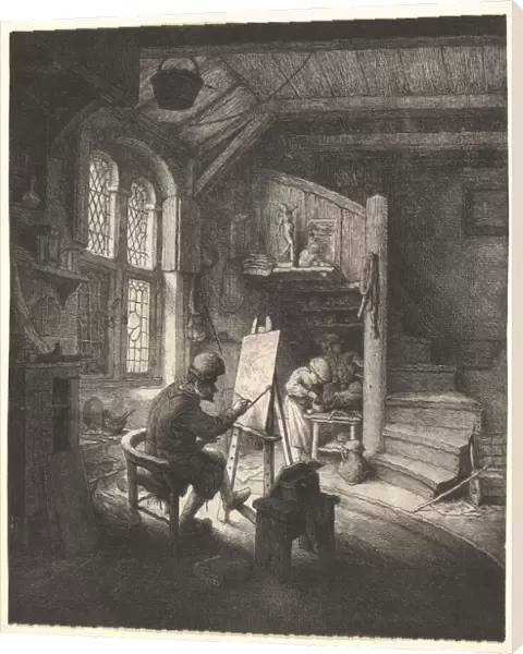 The Painter in His Studio, ca. 1667. Creator: Adriaen van Ostade
