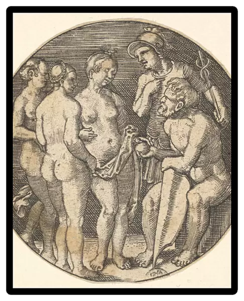 Judgment of Paris (copy), 16th century. Creators: Barthel Beham, Jacob Binck