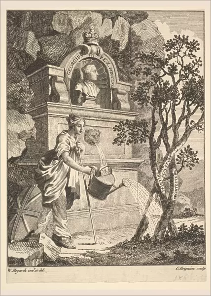 Frontispiece to the Catalogue of Pictures Exhibited in Spring Garden, May 7, 1761