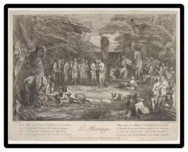 The Marriage (Le Mariage): in a forest, an old satyr marries the betrothed in cen... ca