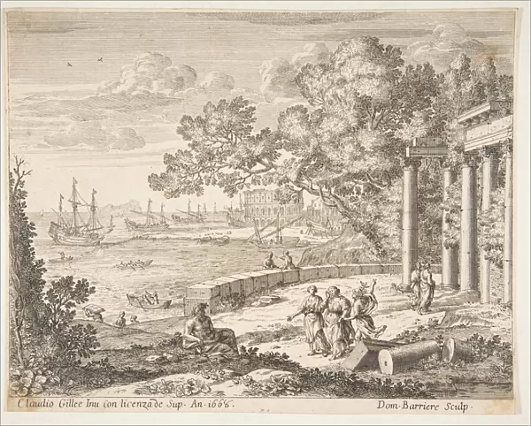 Landscape with Mercury, 1668. Creator: Dominique Barriere
