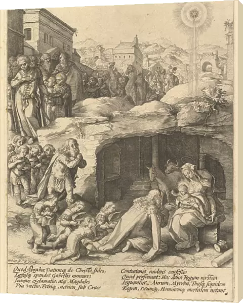 The Adoration of the Magi, ca. 1585. Creator: Hendrik Goltzius