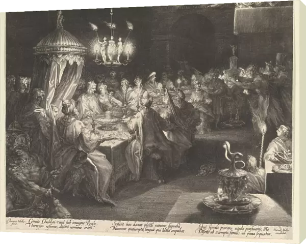 Balthazars Feast, ca. 1624. Creator: Jan Muller