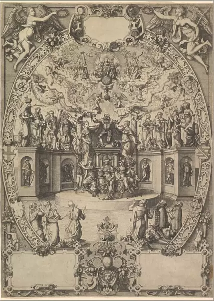 The Apotheosis of Emperor Maximilian II, 16th century. Creator: Jost Ammon