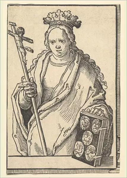 Ecclesia Christi (Faith), from the series of Sibyls, ca. 1530. Creator: Lucas van Leyden