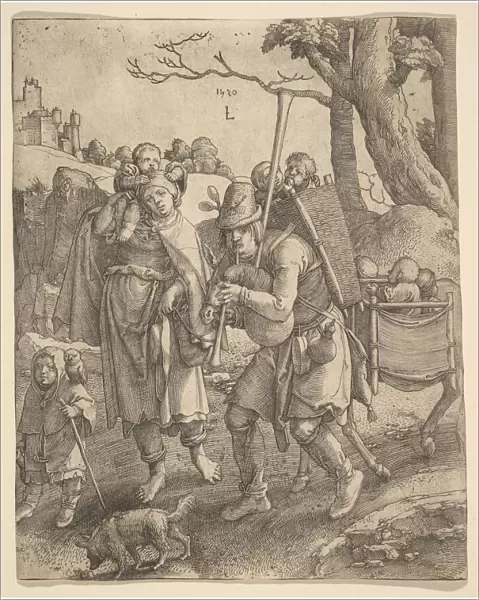 The Beggars (Eulenspiegel), 1520. Creator: Lucas van Leyden