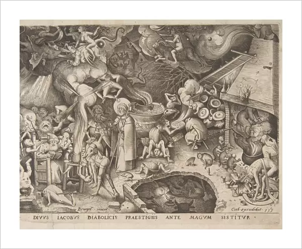 St. James and the Magician Hermogenes, 1565. Creator: Pieter van der Heyden