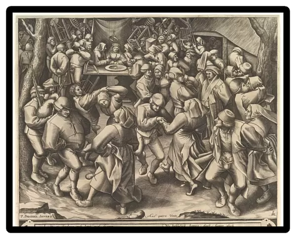 The Peasant Wedding Dance, after 1570. Creator: Pieter van der Heyden