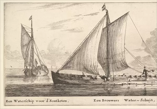 A 'Watership'Carrying Water for Salt Works and Another One Carrying Water for