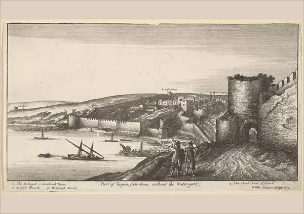 Part of Tangier from aboue, without the Water-gate, 1670. Creator: Wenceslaus Hollar