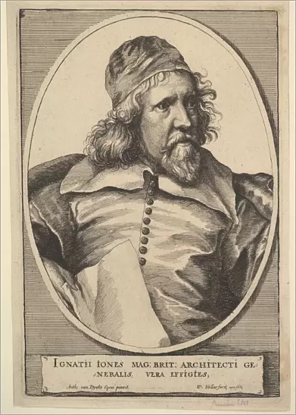 Inigo Jones, 1655. Creator: Wenceslaus Hollar