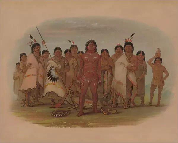 Paint Me - Apachee, 1855  /  1869. Creator: George Catlin