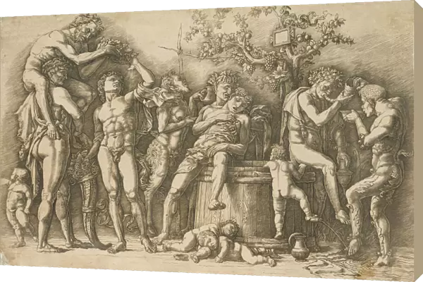 Bacchanal with a Wine Vat, ca. 1470-90. Creator: Andrea Mantegna