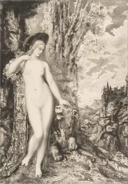 Le Lion amoureux, 1886. Creator: Felix Bracquemond