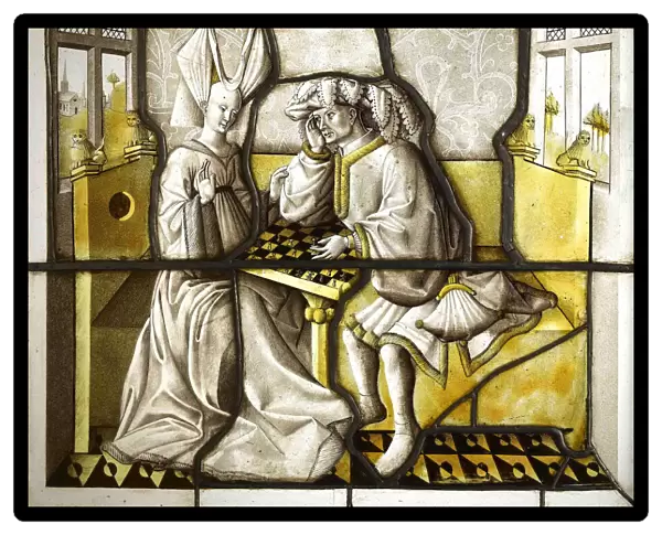 Les Joueurs d echecs (Chess players), 15th century. Creator: Anonymous master