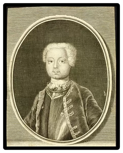 Portrait of the Duke Karl Peter Ulrich of Holstein-Gottorp (1728-1762), 1734