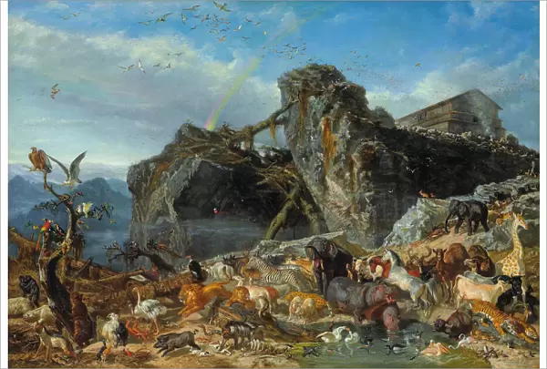 After the Deluge, ca 1865. Creator: Palizzi, Filippo (1818-1899)