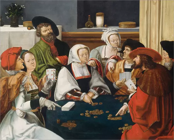 The Card Players, probably c. 1550  /  1599. Creator: Anon