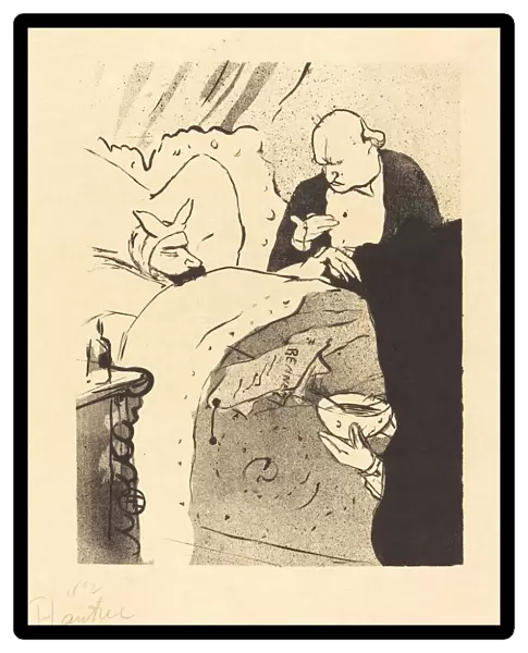 Sick Carnot! (Carnot malade!), 1893. Creator: Henri de Toulouse-Lautrec