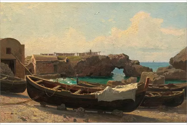 Marina Piccola, Capri, c. 1858. Creator: William Stanley Haseltine