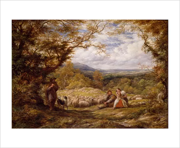 The Sheep Drive, 1863. Creator: John Linnell
