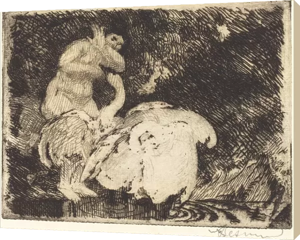 Leda Bathing (Leda au bain), 1913. Creator: Paul Albert Besnard