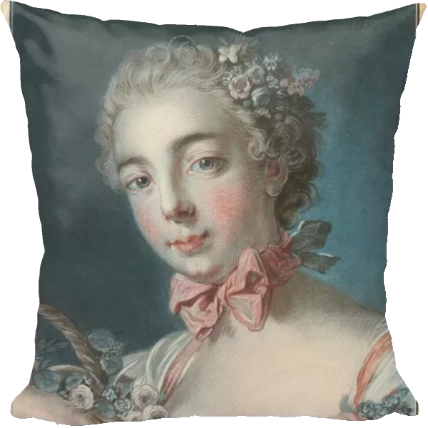 Tete de Flore (Head of Flora), 1769. Creator: Louis Marin Bonnet