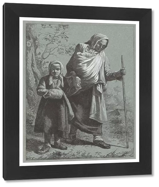 Peasant Woman with Two Children, 1764. Creator: Francesco Londonio