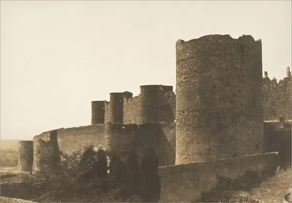 The Ramparts of Carcassonne, 1851. Creator: Gustave Le Gray