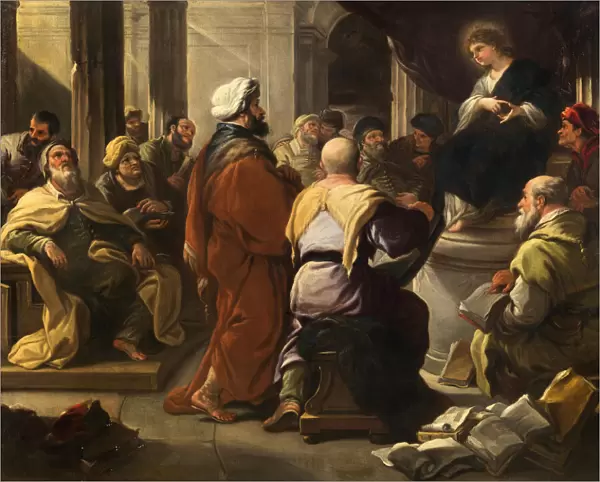 Christ among the Doctors, ca 1665. Creator: Giordano, Luca (1632-1705)