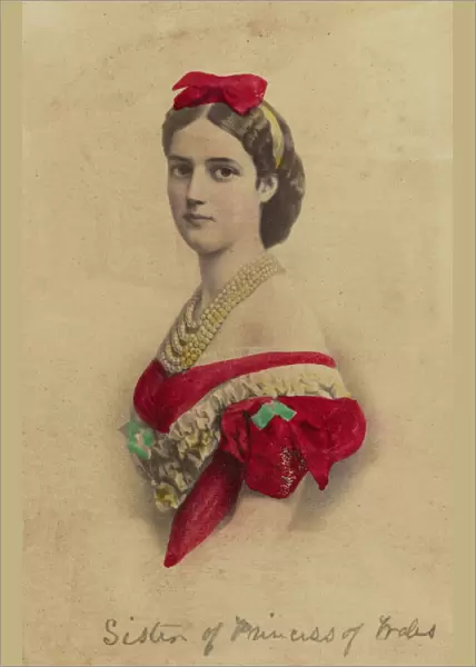 Hand-colored albumen portrait of Princess Dagmar, 1860-1870. Creator: Unknown