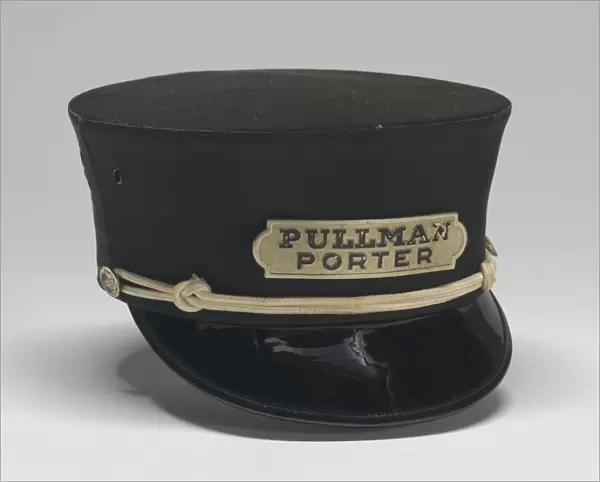 Uniform cap worn by Pullman Porter Philip Henry Logan, 1966. Creator: Unknown