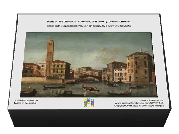 Scene on the Grand Canal, Venice, 18th century. Creator: Unknown